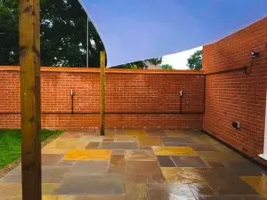 Elegant Indian Sandstone Paving Installation in Horley