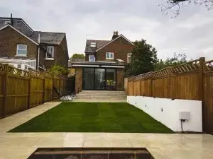 Porcelain Paving, Steps and Lighting | Bletchingley Garden Makeover