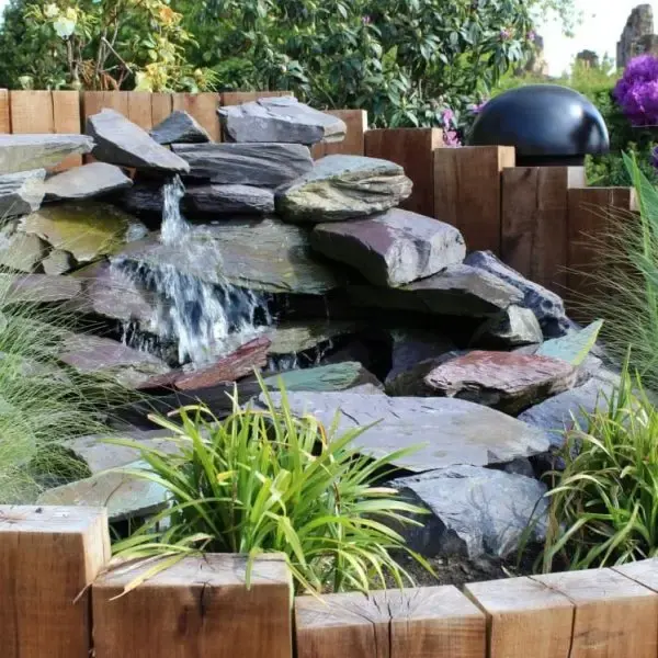 Waterfall features | small garden landscapers