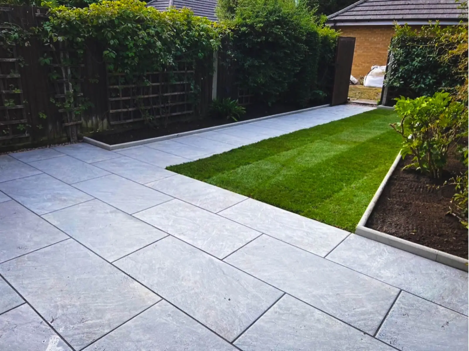 Slate Patio Installation