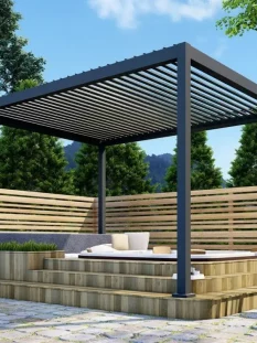 Louvered Pergola in Surrey