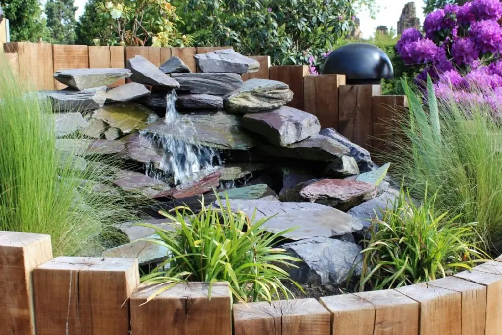 Waterfall features | small garden landscapers | garden design ideas