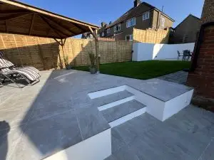 Porcelain Patio Installation