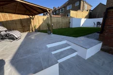 Porcelain Patio Installation