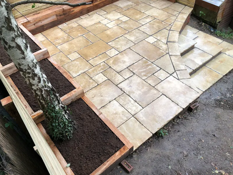 Patio with Steps